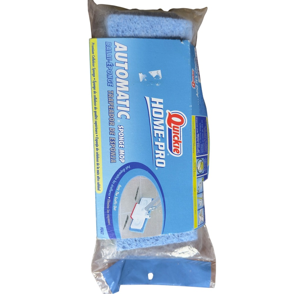 Quickie Home-Pro Automatic Sponge Mop Refill 047 Blue Cellulose Scrubber Strip